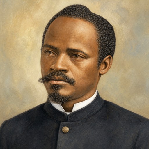 Illustrated portrait of E. K. Love